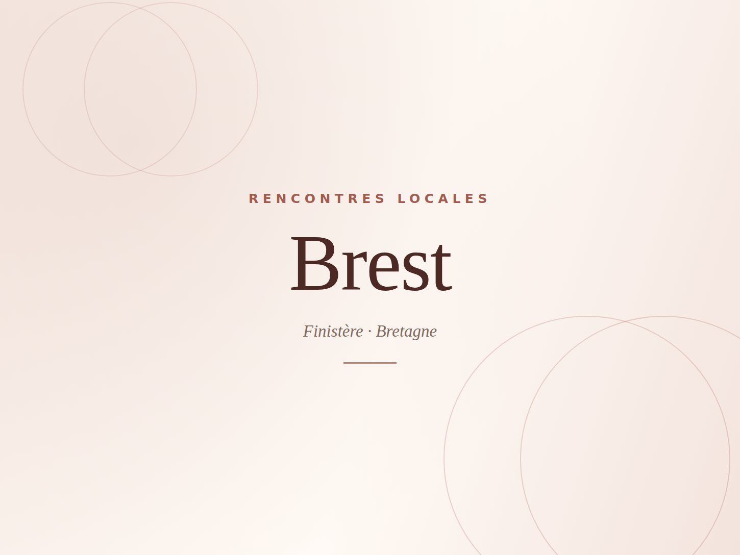 Rencontre à Brest — Élégance Rencontre