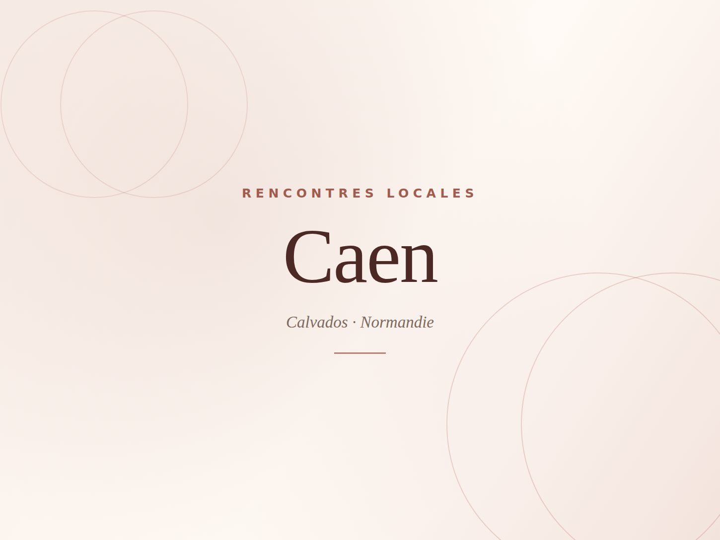 Rencontre à Caen — Élégance Rencontre