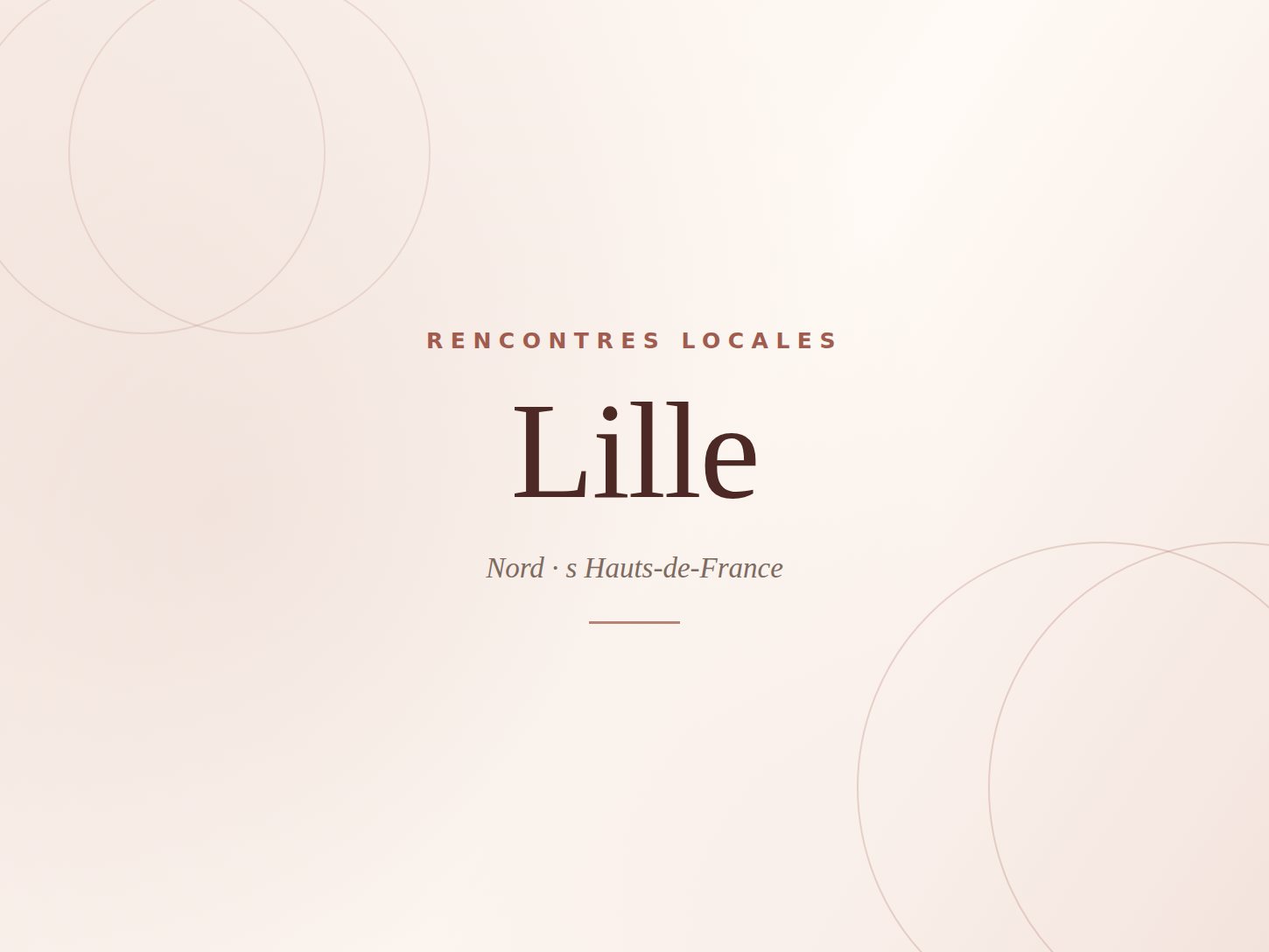 Rencontre à Lille — Élégance Rencontre
