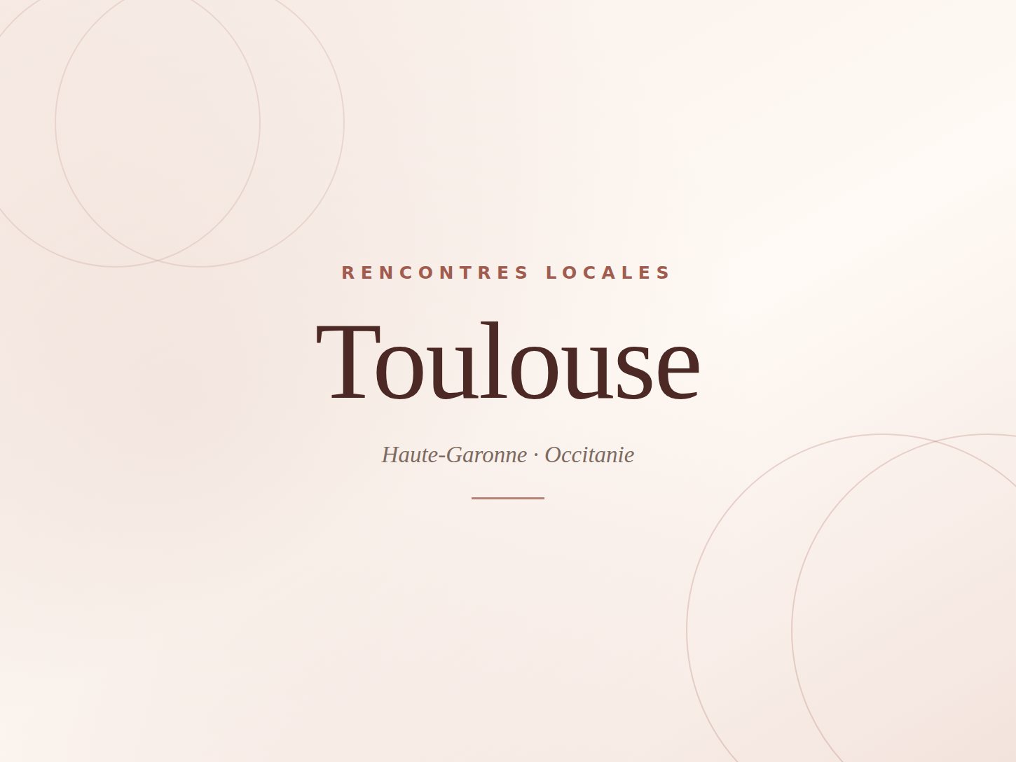 Rencontre à Toulouse — Élégance Rencontre